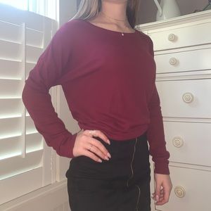Super soft maroon sweater